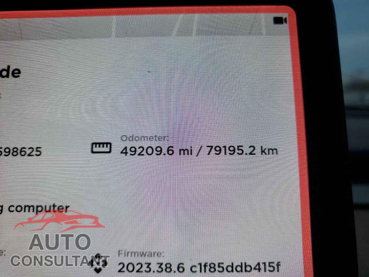 TESLA MODEL 3 2020 - 5YJ3E1EA8LF598625