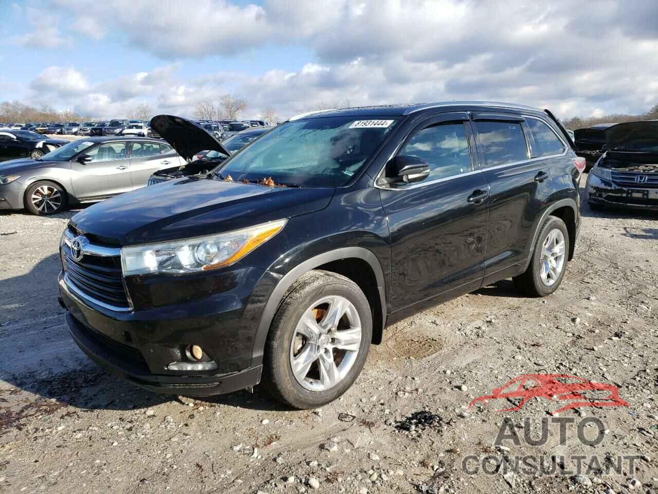 TOYOTA HIGHLANDER 2014 - 5TDDKRFH3ES047170