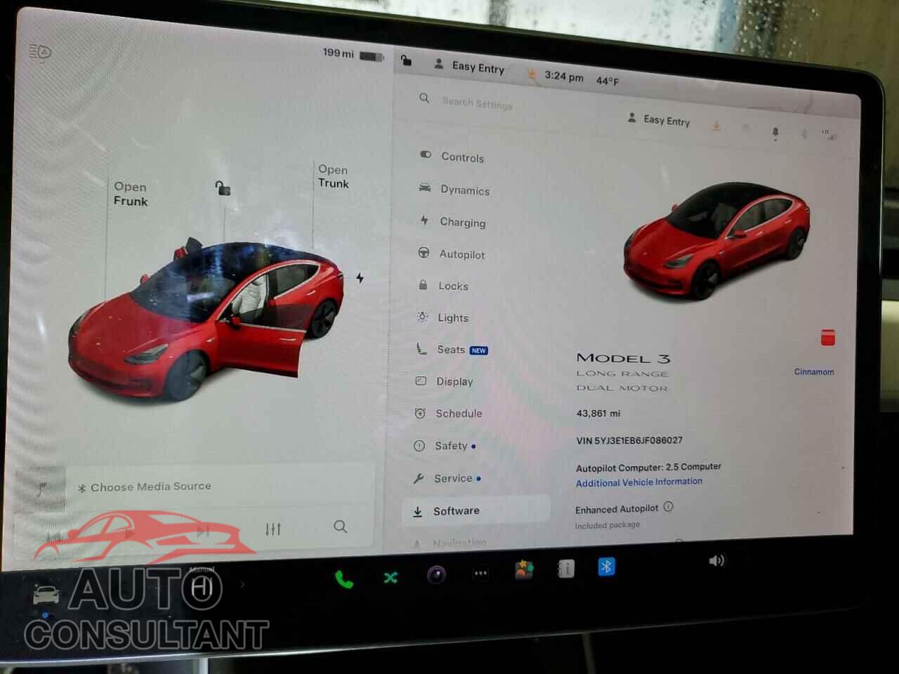TESLA MODEL 3 2018 - 5YJ3E1EB6JF086027