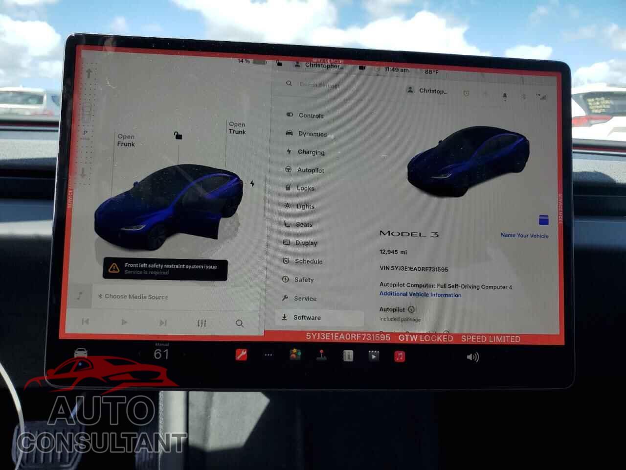 TESLA MODEL 3 2024 - 5YJ3E1EA0RF731595