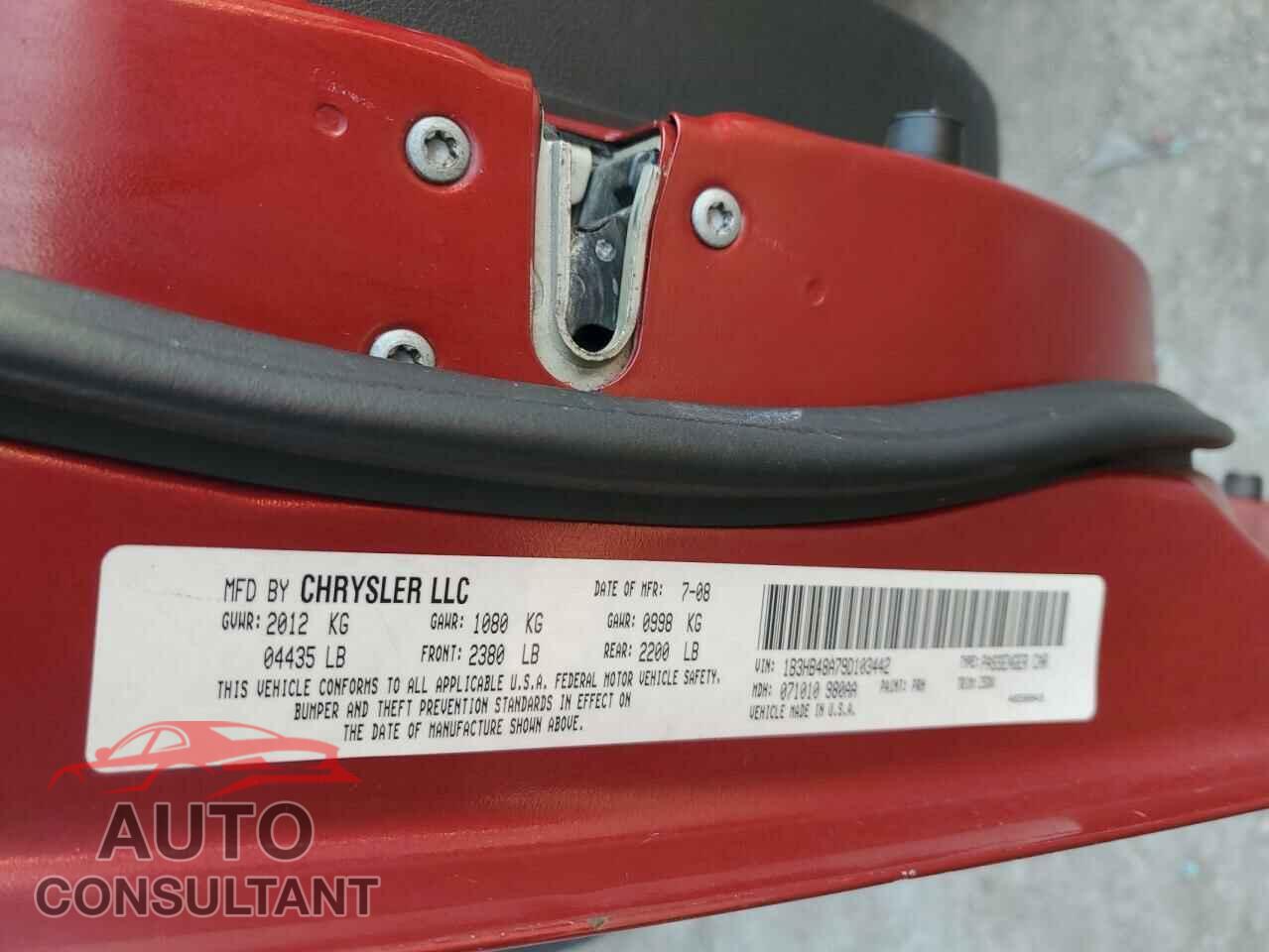 DODGE CALIBER 2009 - 1B3HB48A79D103442