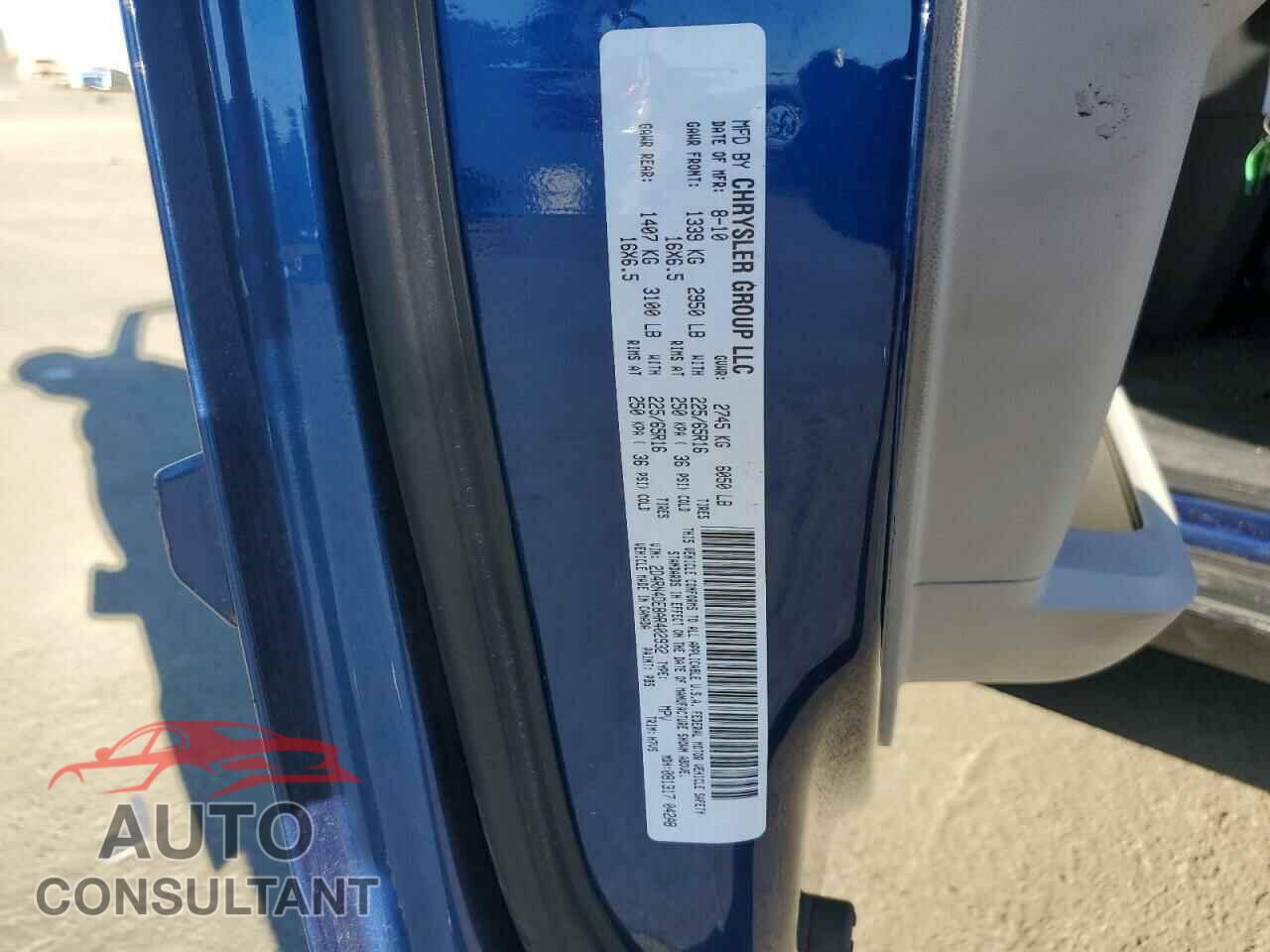 DODGE CARAVAN 2010 - 2D4RN4DE8AR402932