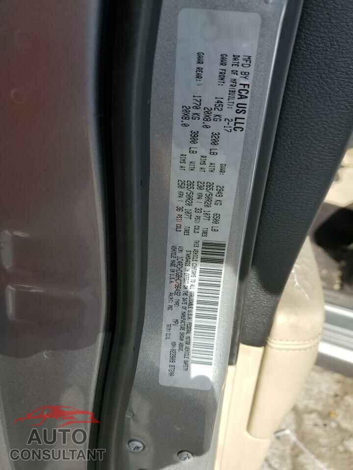 DODGE DURANGO 2017 - 1C4RDHDG8HC796492