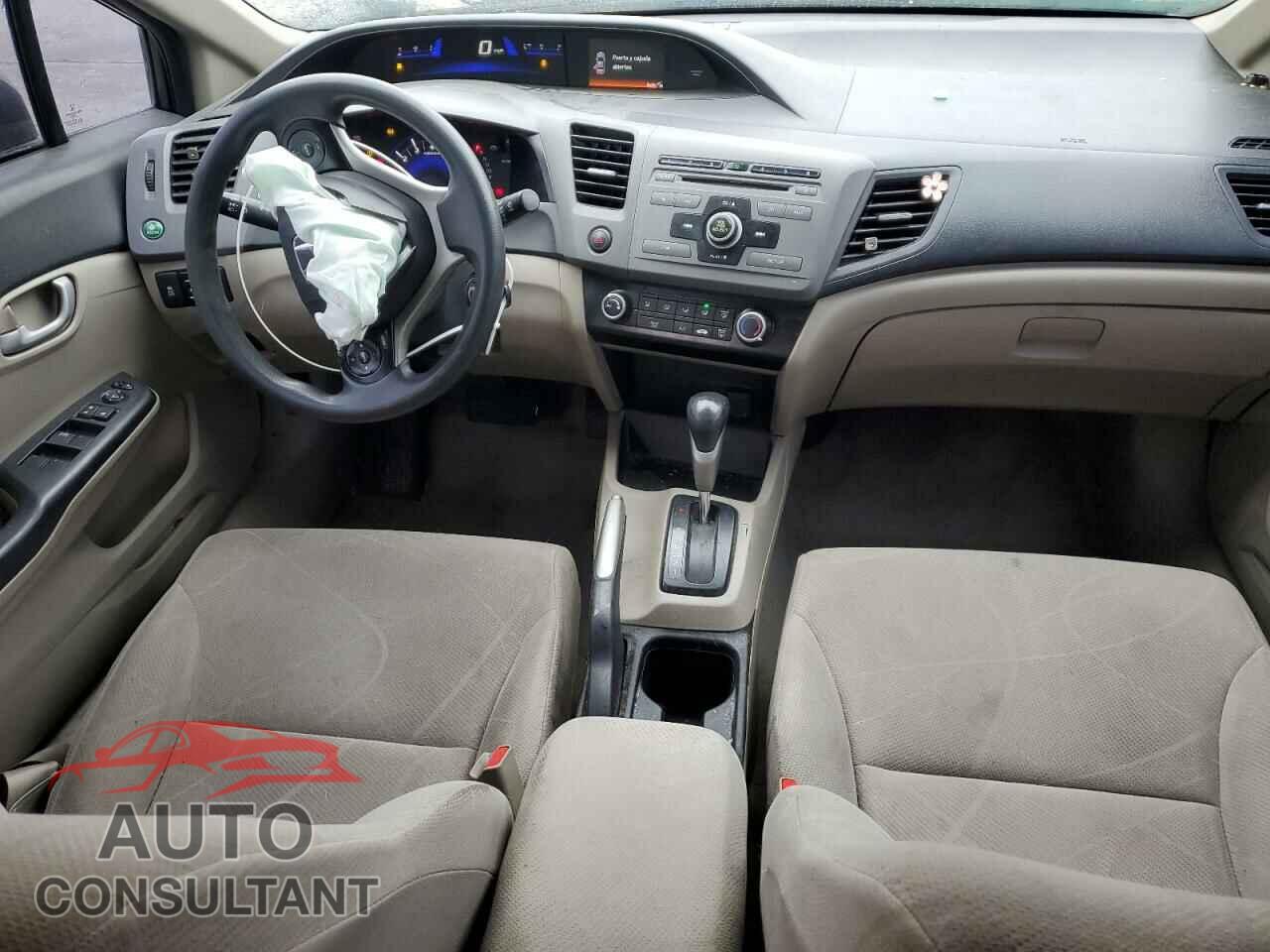 HONDA CIVIC 2012 - 19XFB2F55CE370391