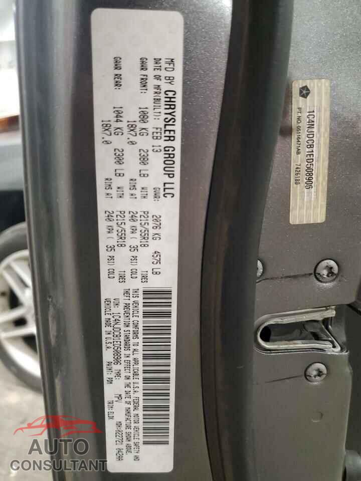 JEEP COMPASS 2014 - 1C4NJDCB1ED508906