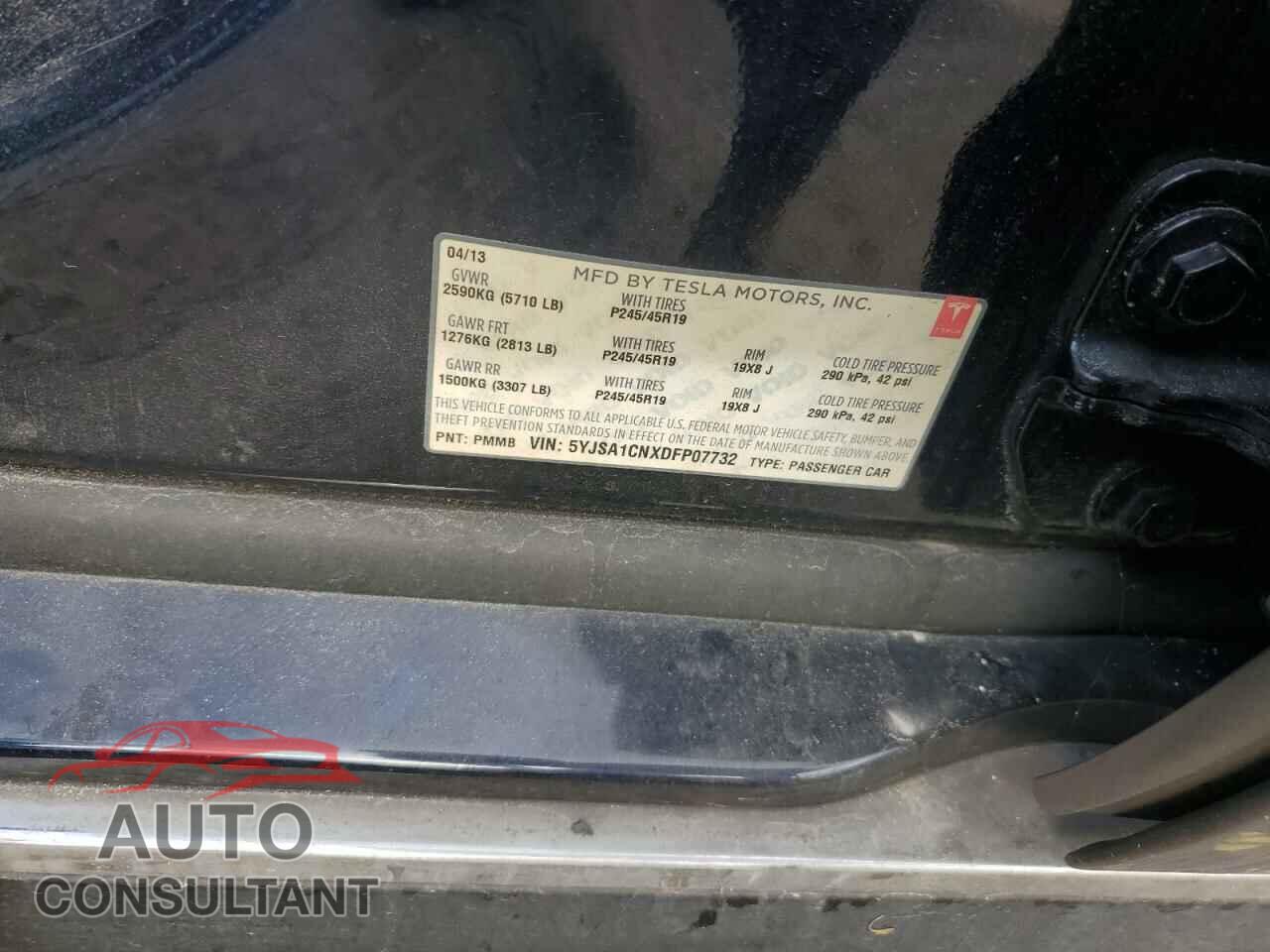 TESLA MODEL S 2013 - 5YJSA1CNXDFP07732