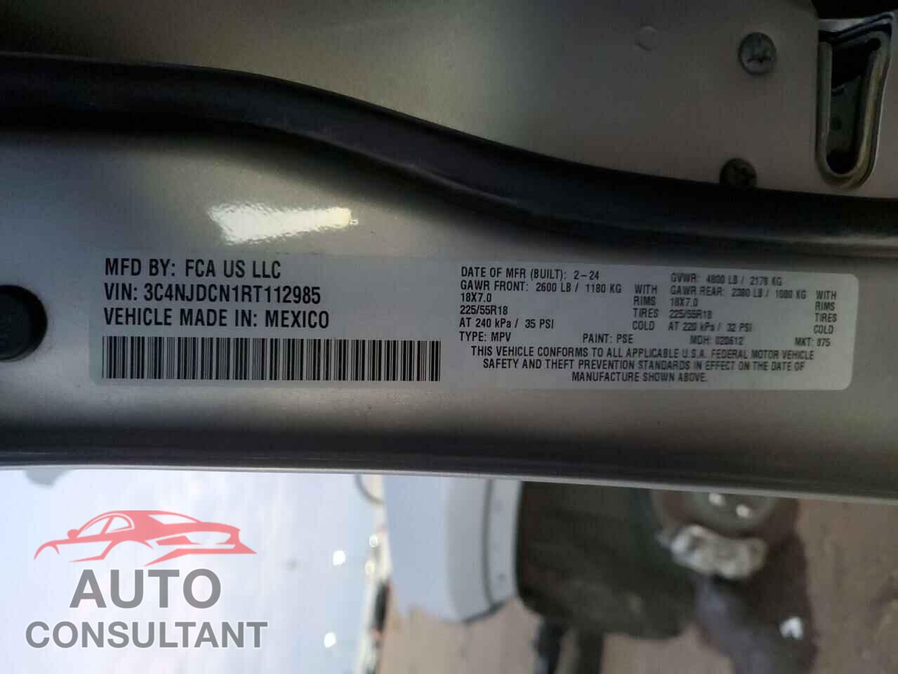 JEEP COMPASS 2024 - 3C4NJDCN1RT112985