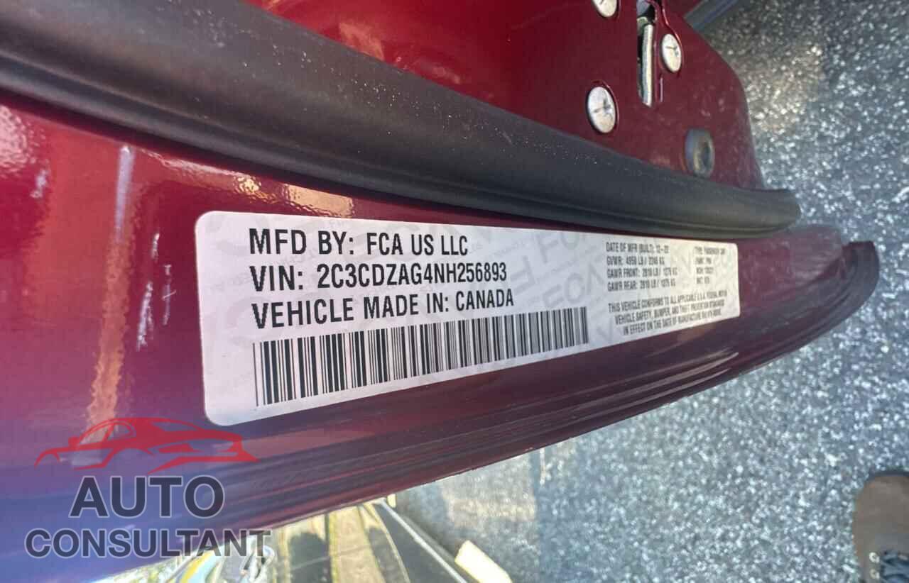 DODGE CHALLENGER 2022 - 2C3CDZAG4NH256893