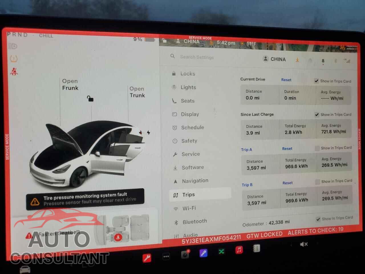 TESLA MODEL 3 2021 - 5YJ3E1EAXMF054211