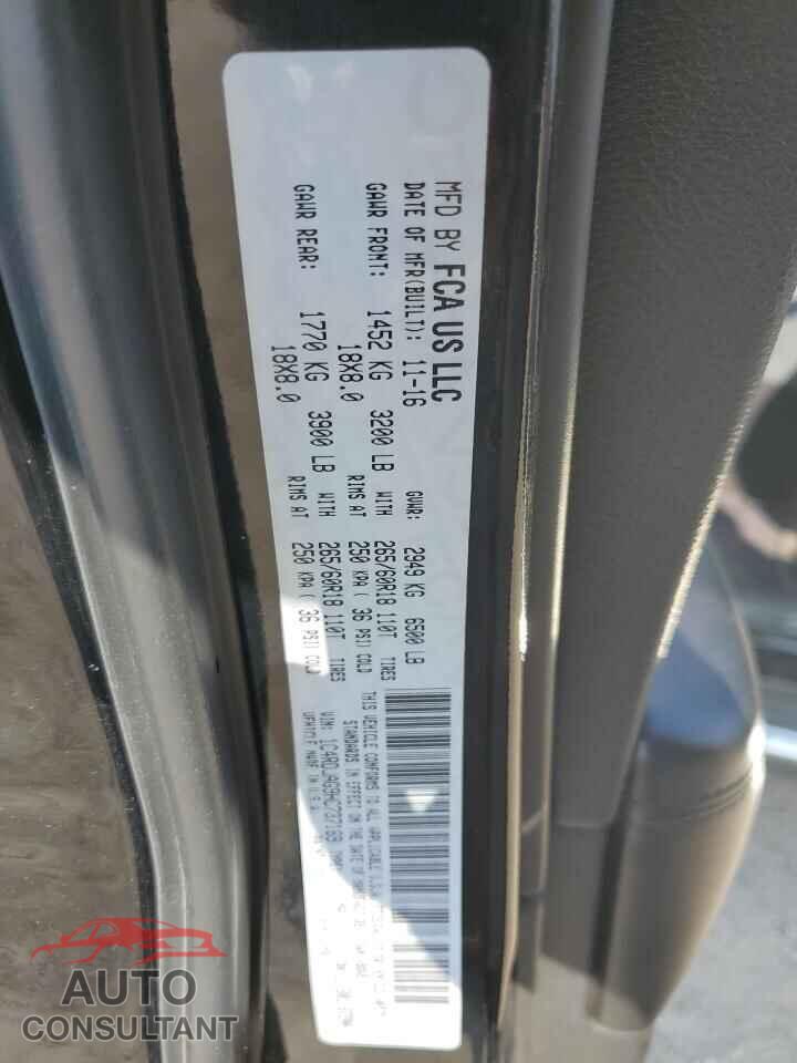DODGE DURANGO 2017 - 1C4RDJAG9HC737169