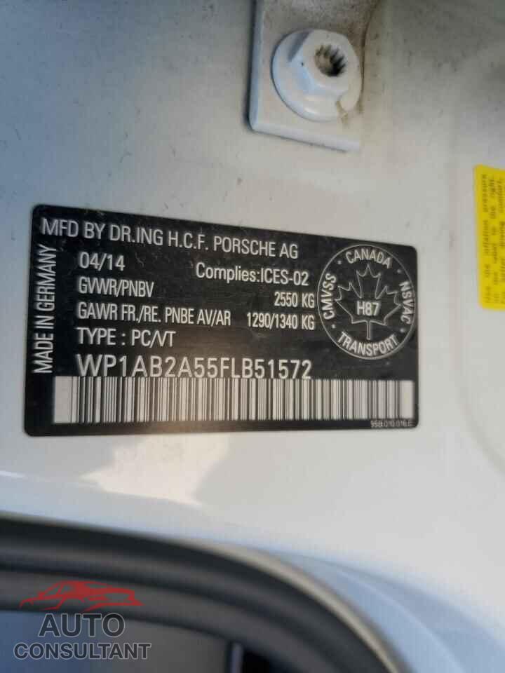 PORSCHE MACAN 2015 - WP1AB2A55FLB51572