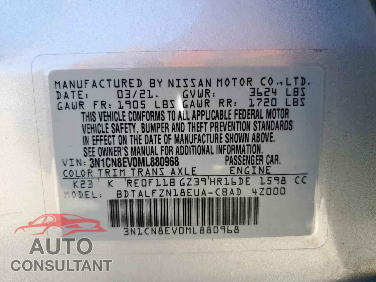 NISSAN VERSA 2021 - 3N1CN8EV0ML880968