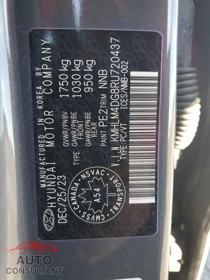 HYUNDAI ELANTRA 2024 - KMHLM4DG8RU720437
