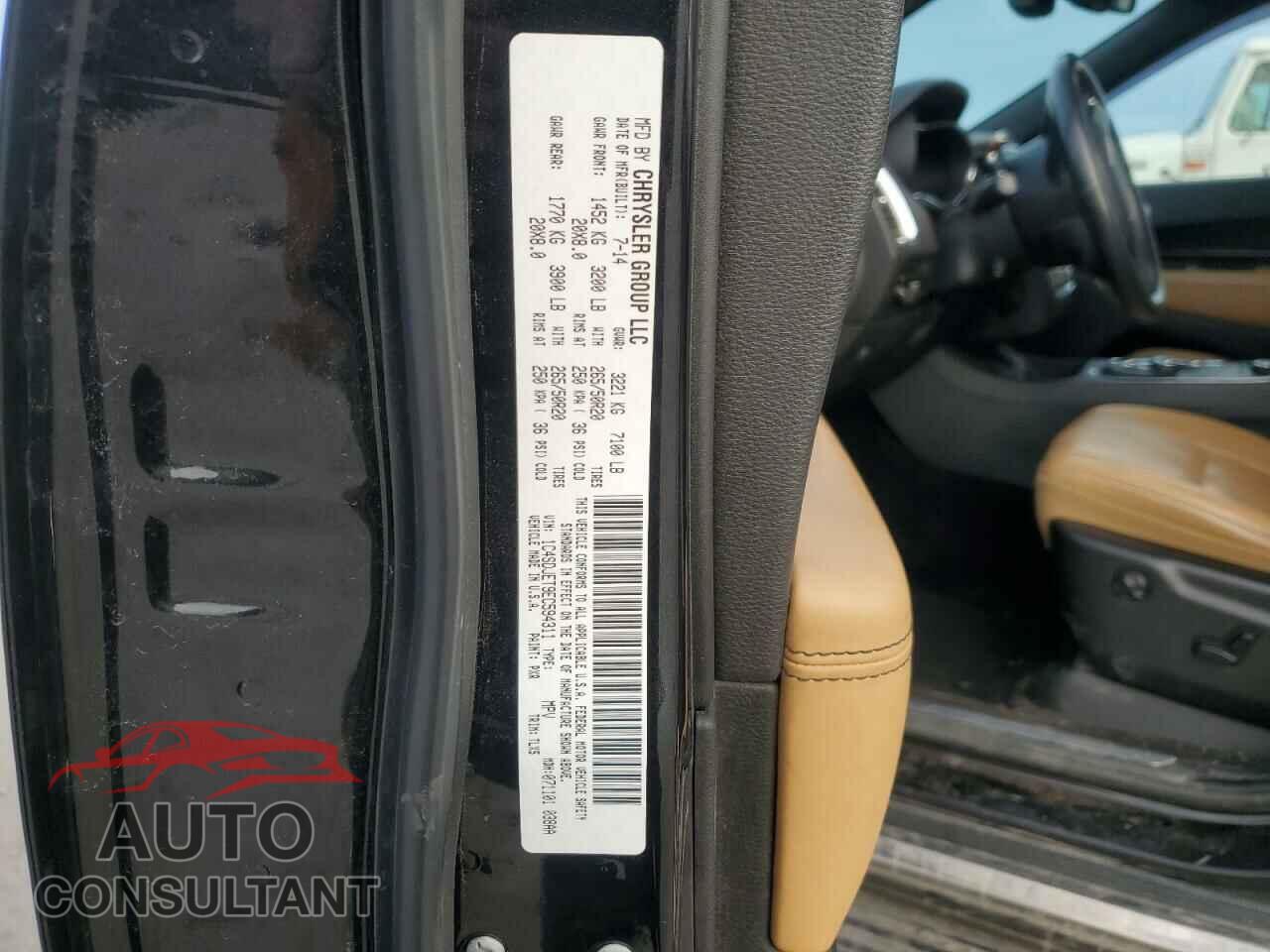DODGE DURANGO 2014 - 1C4SDJET9EC594311