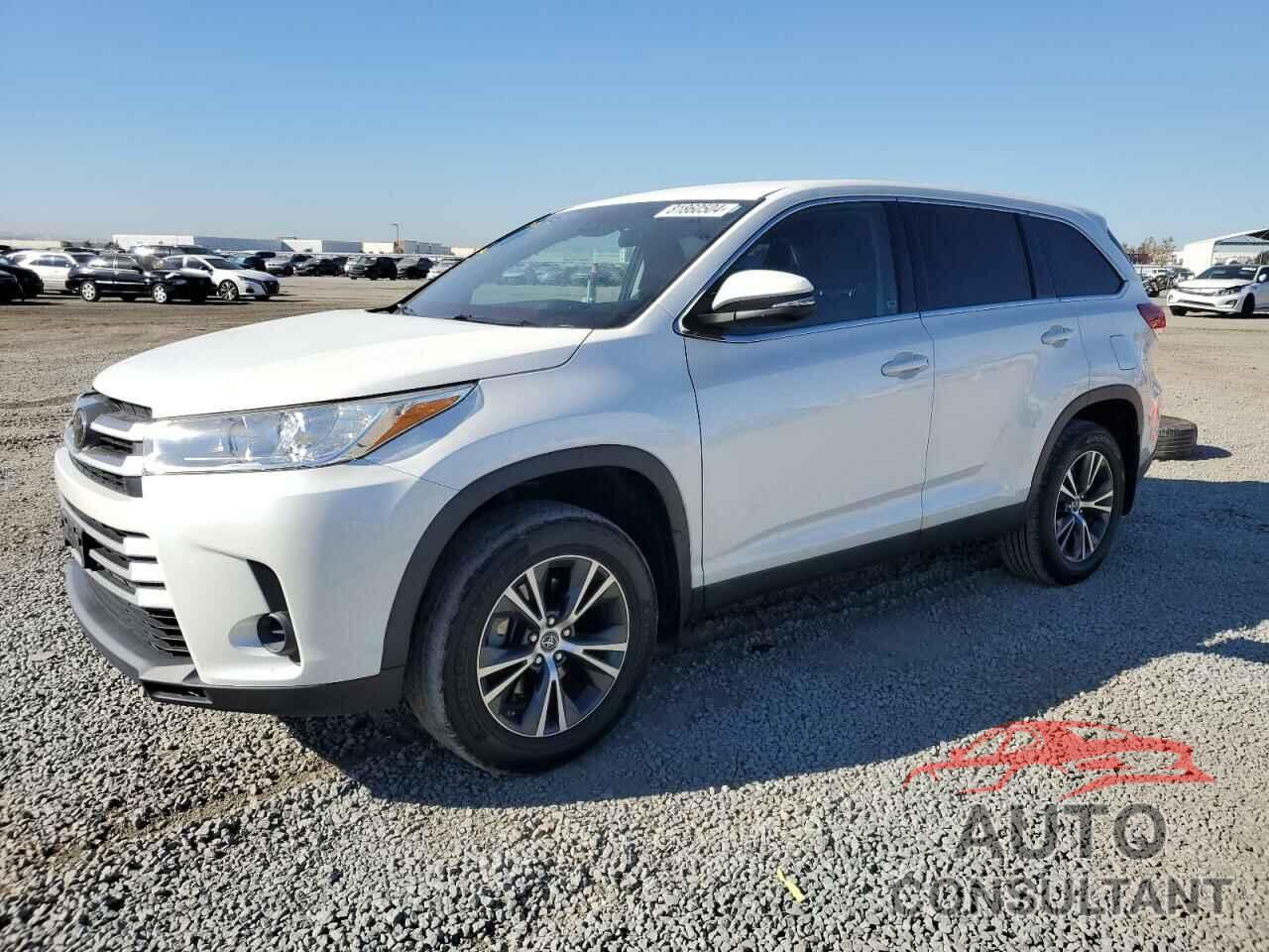 TOYOTA HIGHLANDER 2019 - 5TDZZRFH6KS310765