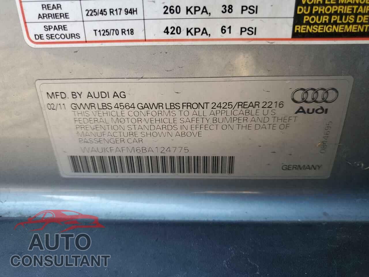 AUDI A3 2011 - WAUKFAFM6BA124775