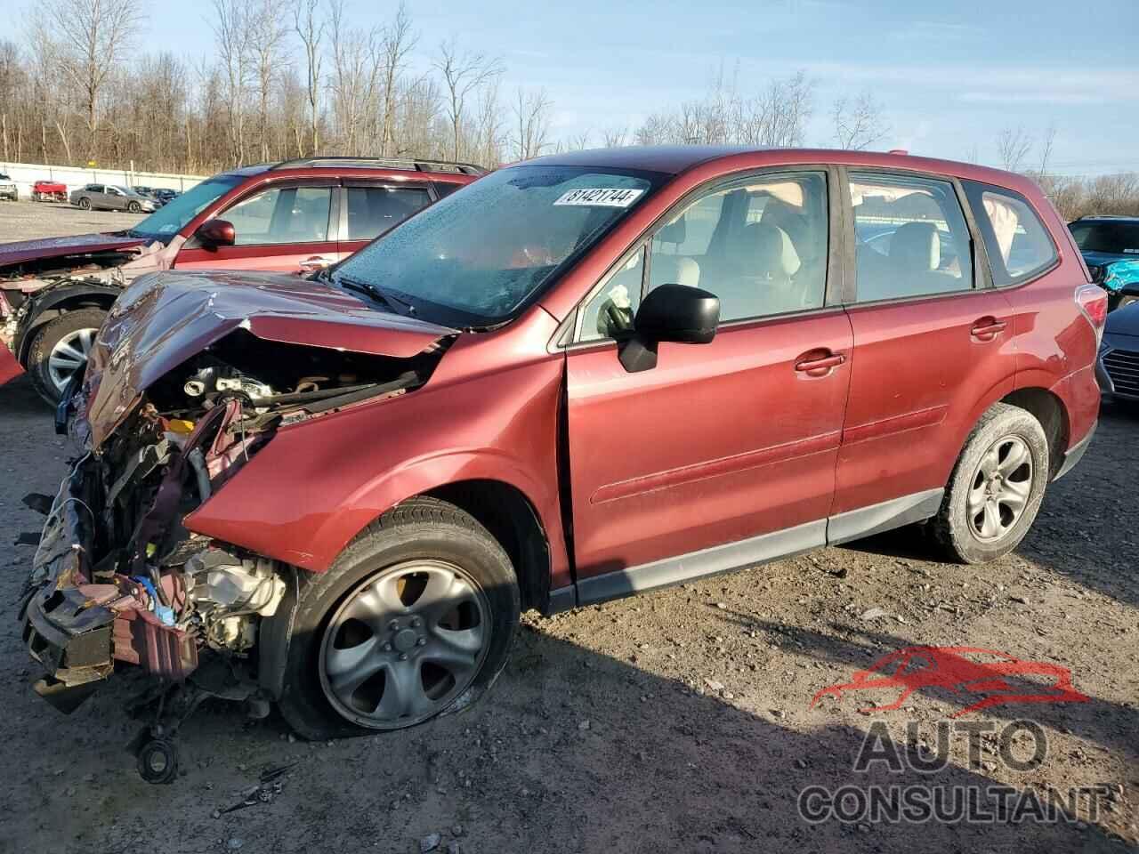 SUBARU FORESTER 2017 - JF2SJAAC0HG588622