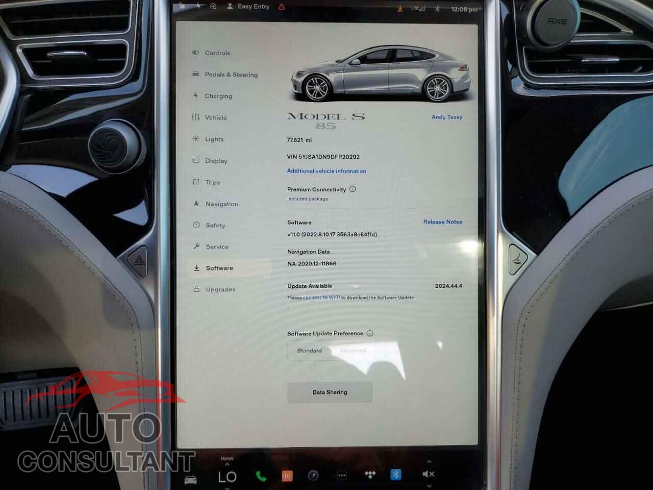 TESLA MODEL S 2013 - 5YJSA1DN9DFP20292