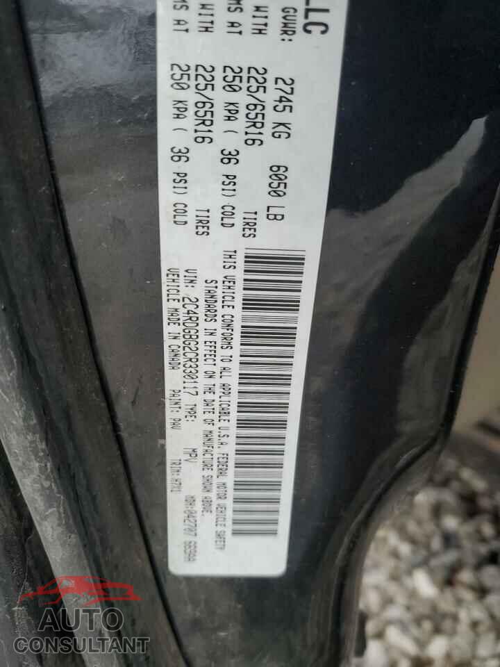 DODGE CARAVAN 2012 - 2C4RDGBG2CR330117