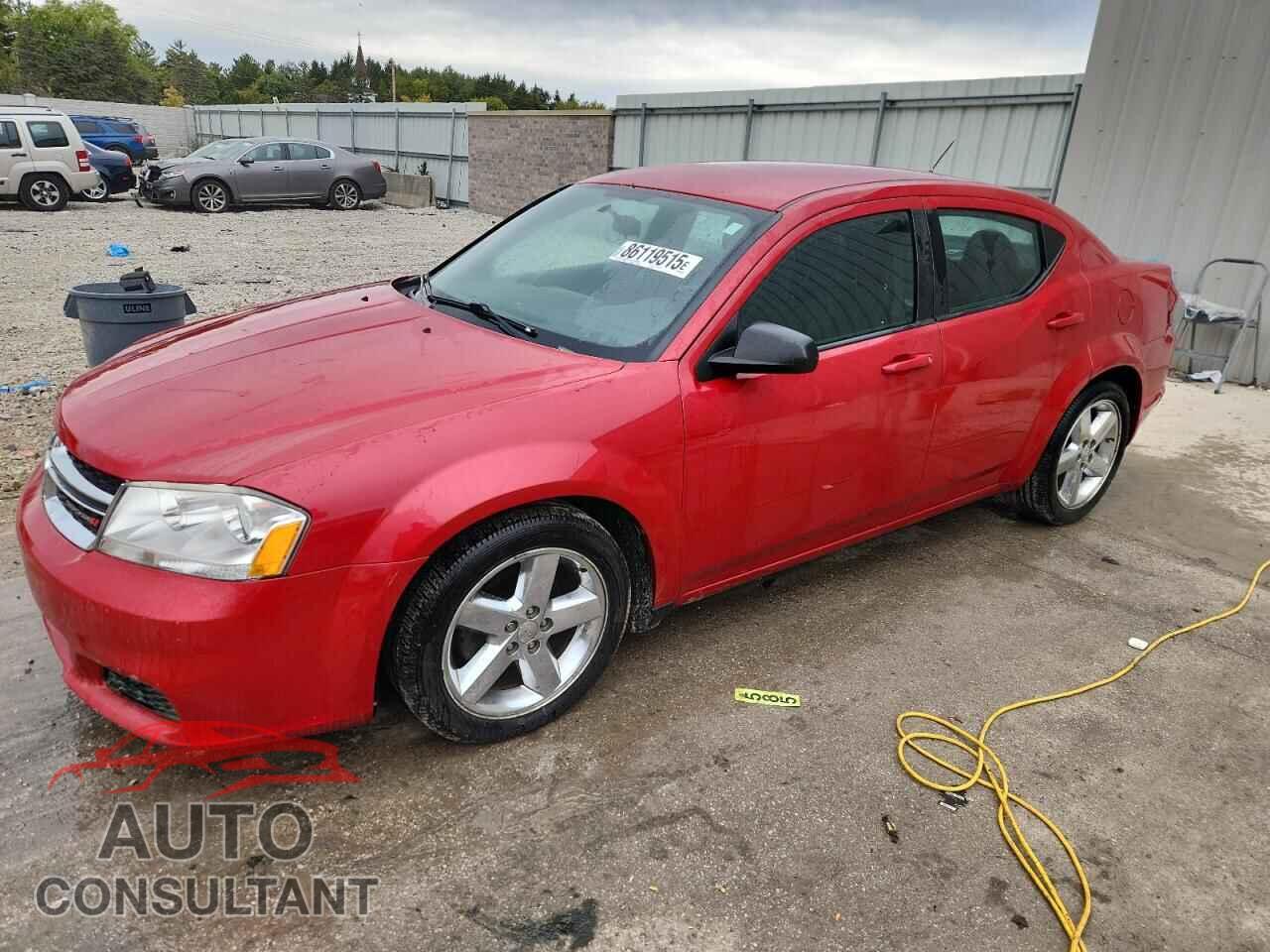 DODGE AVENGER 2013 - 1C3CDZAB2DN742421