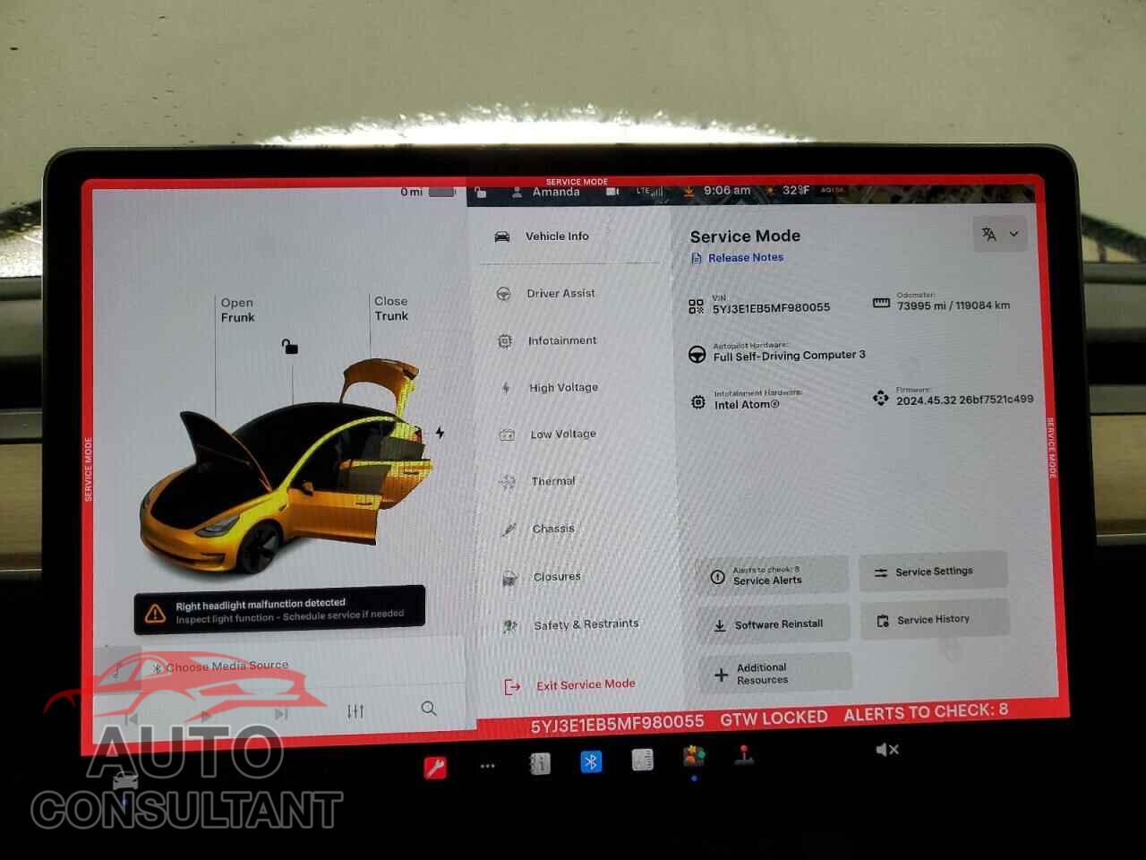 TESLA MODEL 3 2021 - 5YJ3E1EB5MF980055