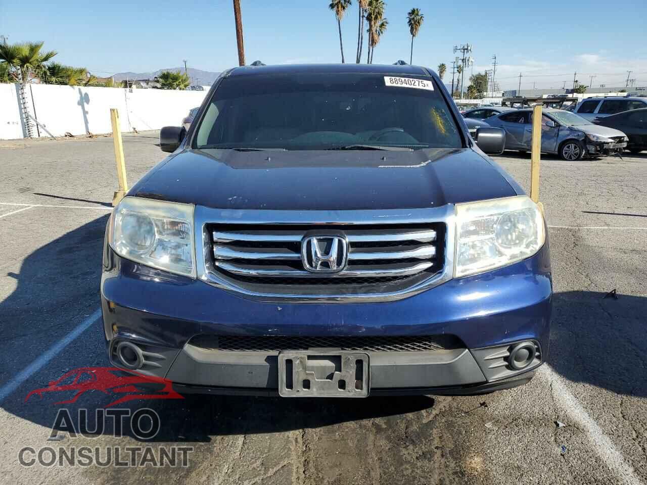 HONDA PILOT 2013 - 5FNYF3H2XDB025231