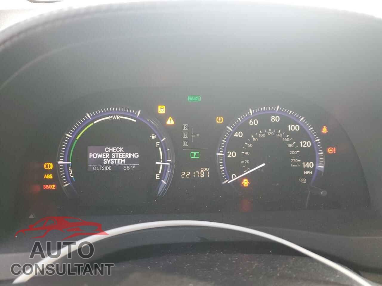 LEXUS HS 2010 - JTHBB1BAXA2003376