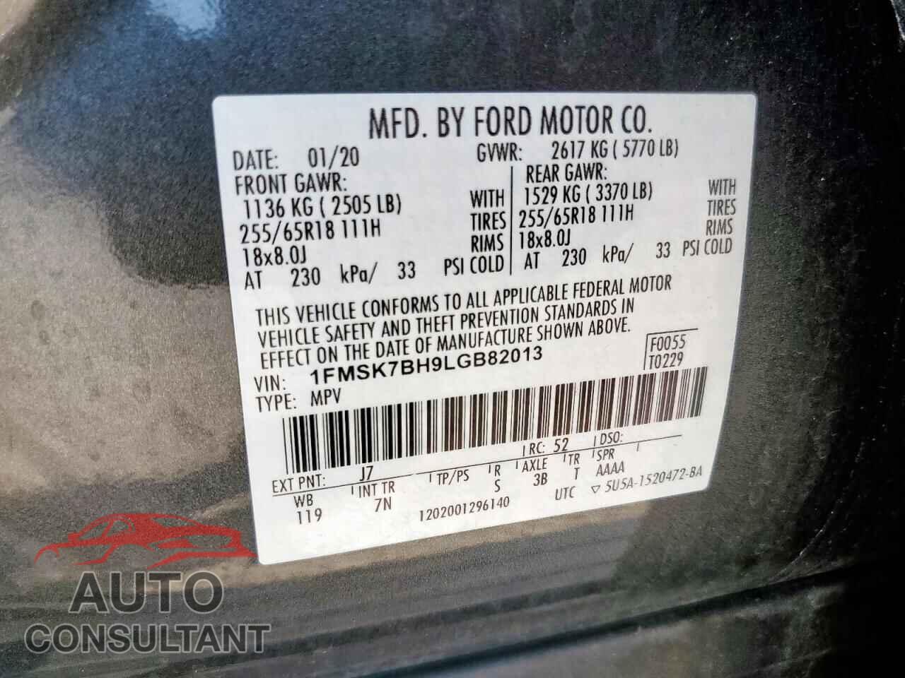 FORD EXPLORER 2020 - 1FMSK7BH9LGB82013
