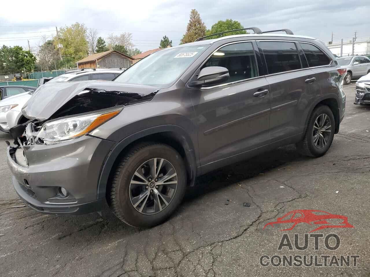 TOYOTA HIGHLANDER 2016 - 5TDJKRFH2GS338829