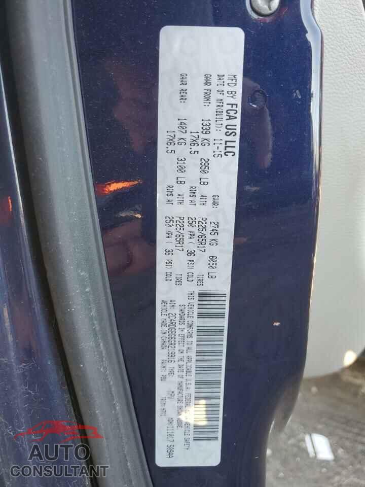 DODGE CARAVAN 2016 - 2C4RDGBG6GR219916