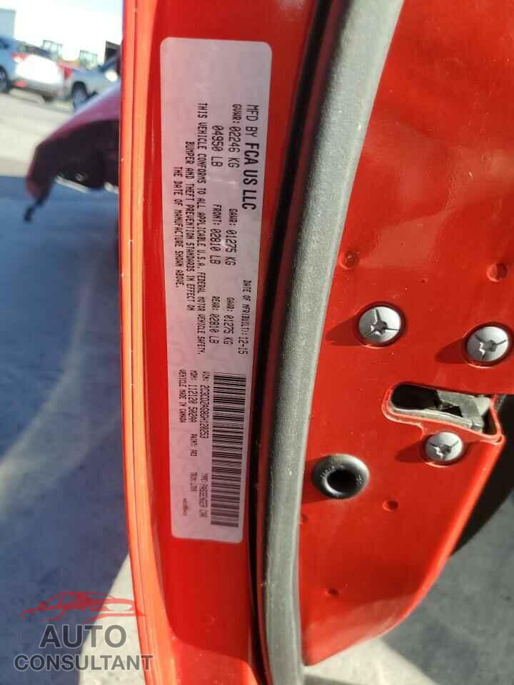 DODGE CHALLENGER 2016 - 2C3CDZAG8GH120253