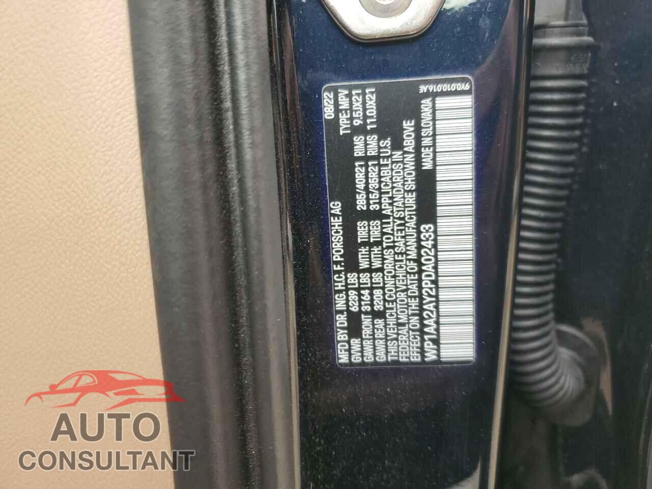 PORSCHE CAYENNE BA 2023 - WP1AA2AY2PDA02433