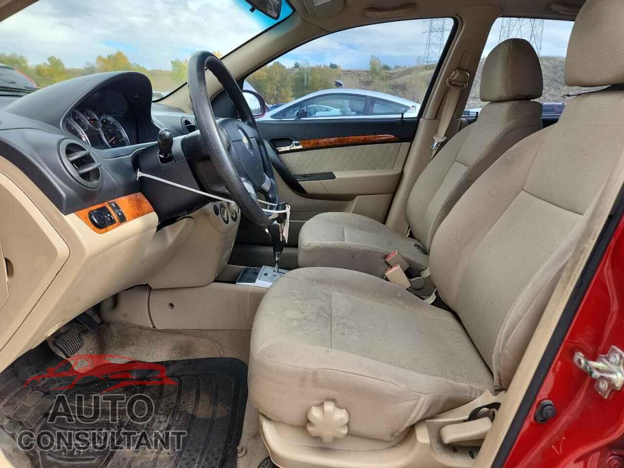 CHEVROLET AVEO 2011 - KL1TD6DE3BB210522