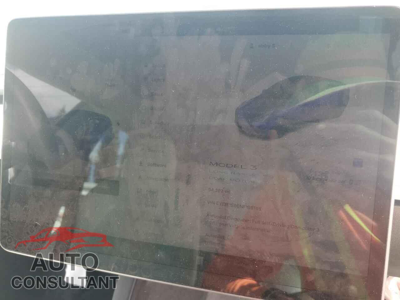 TESLA MODEL 3 2022 - 5YJ3E1EB0NF198165