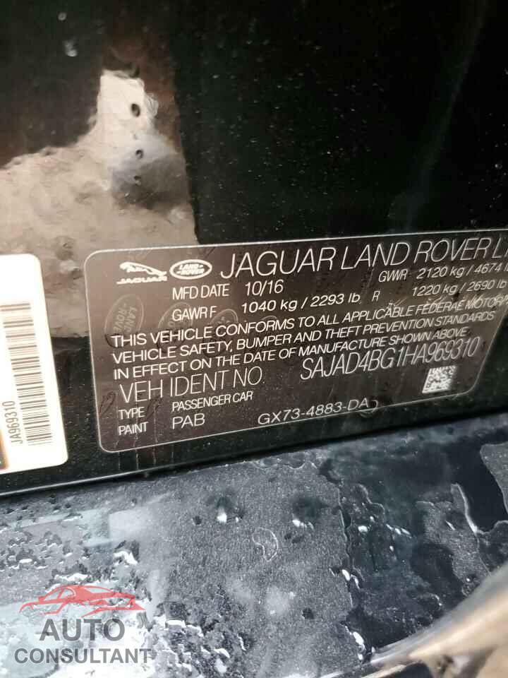JAGUAR XE 2017 - SAJAD4BG1HA969310