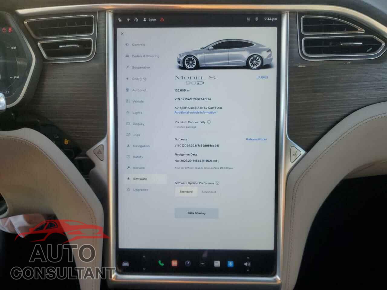 TESLA MODEL S 2016 - 5YJSA1E26GF147974