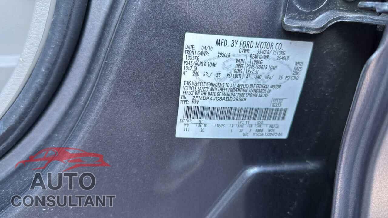 FORD EDGE 2010 - 2FMDK4JC8ABB39588