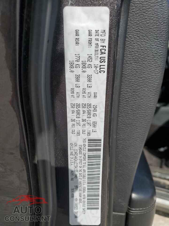 DODGE DURANGO 2018 - 1C4RDHAGXJC154155
