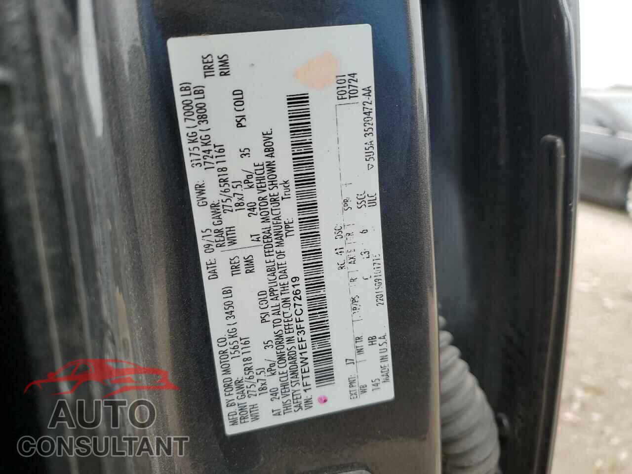 FORD F-150 2015 - 1FTEW1EF3FFC72619