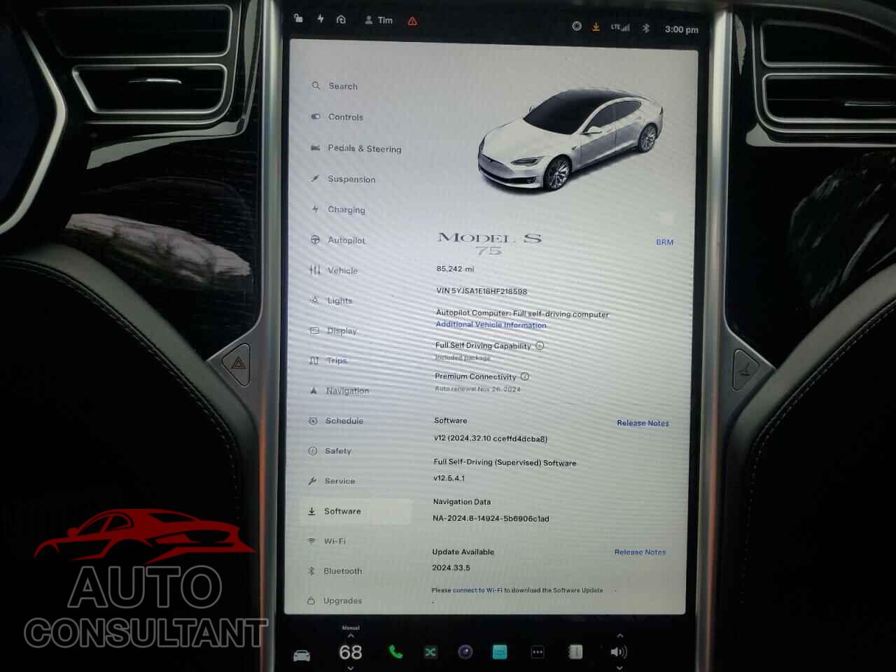 TESLA MODEL S 2017 - 5YJSA1E18HF218598