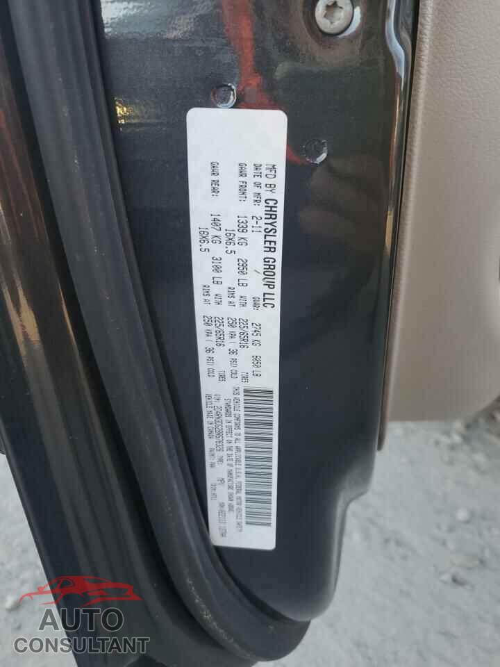 DODGE CARAVAN 2011 - 2D4RN3DG2BR678326