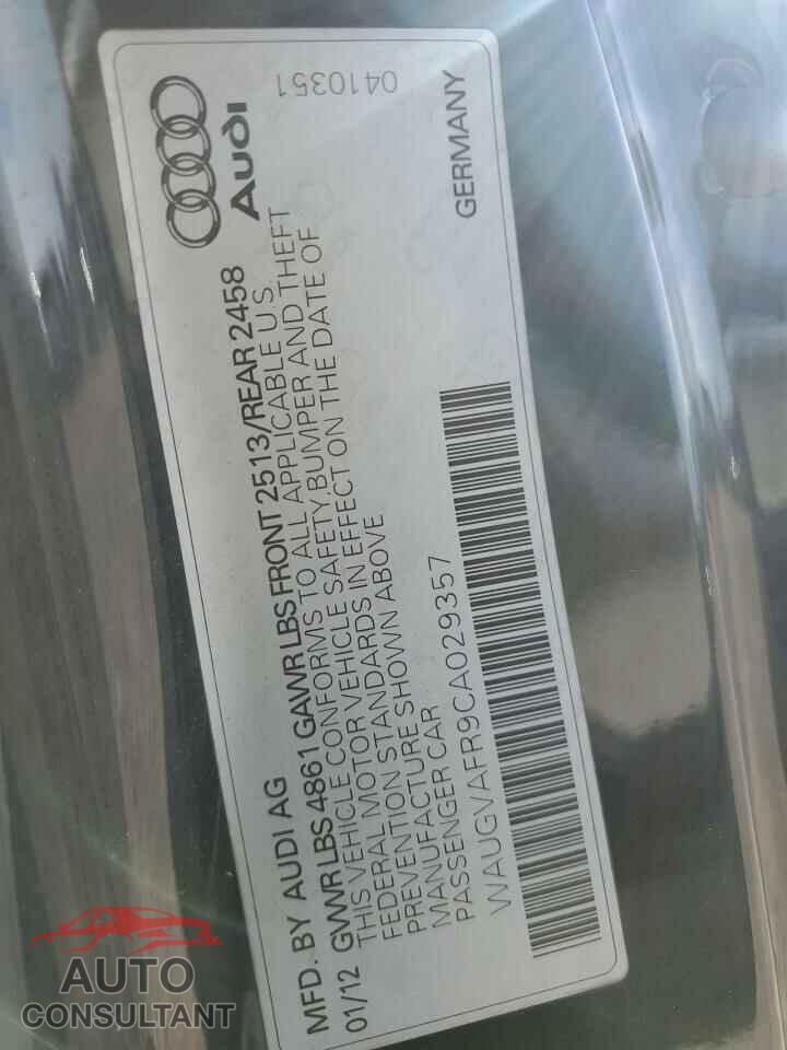 AUDI S5/RS5 2012 - WAUGVAFR9CA029357