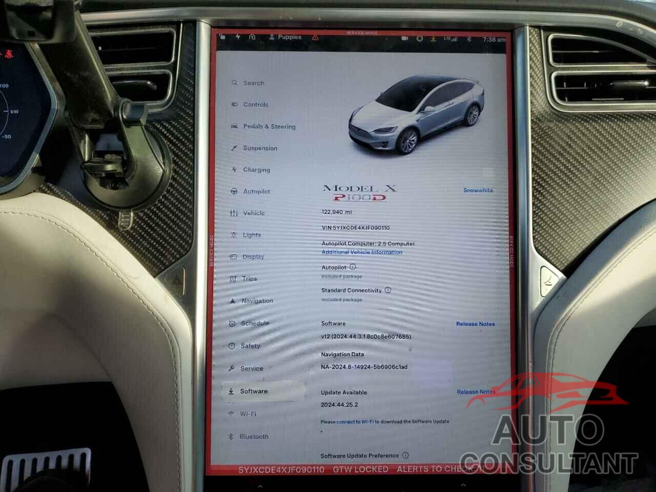 TESLA MODEL X 2018 - 5YJXCDE4XJF090110