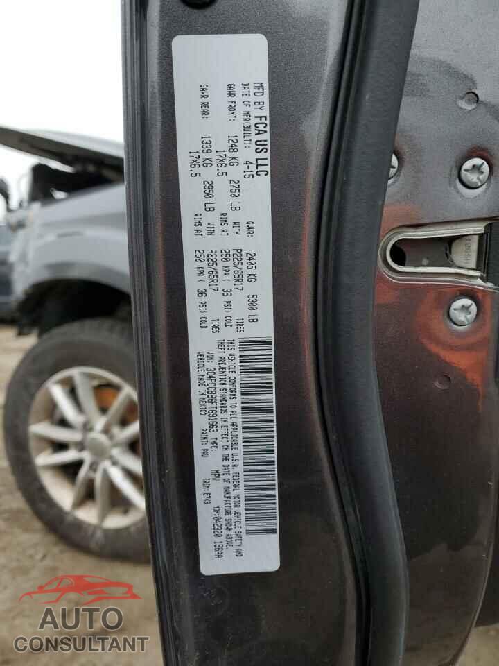 DODGE JOURNEY 2015 - 3C4PDCBB6FT691663