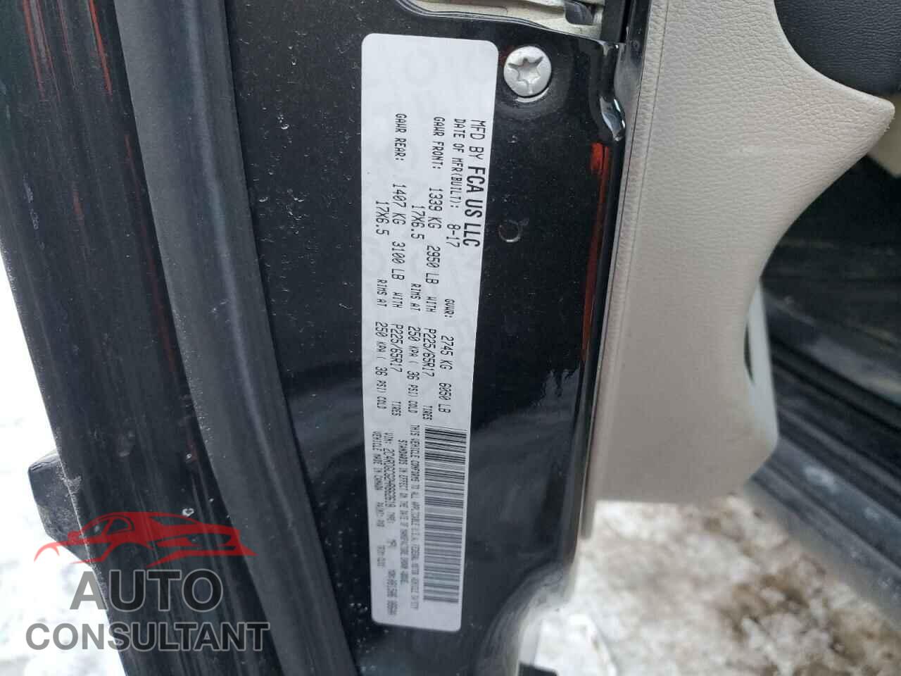 DODGE CARAVAN 2017 - 2C4RDGCG2HR862618