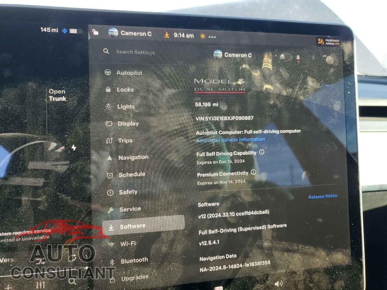 TESLA MODEL 3 2018 - 5YJ3E1EBXJF090887