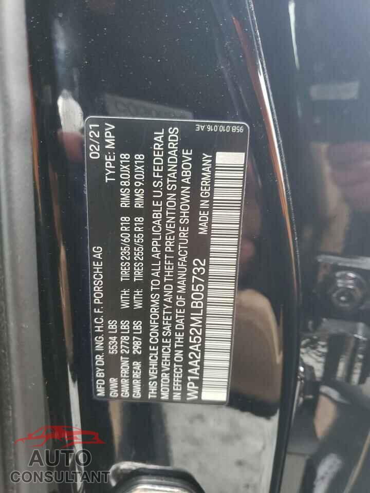 PORSCHE MACAN 2021 - WP1AA2A52MLB05732