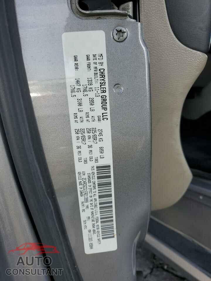 DODGE CARAVAN 2014 - 2C4RDGCG1ER213999