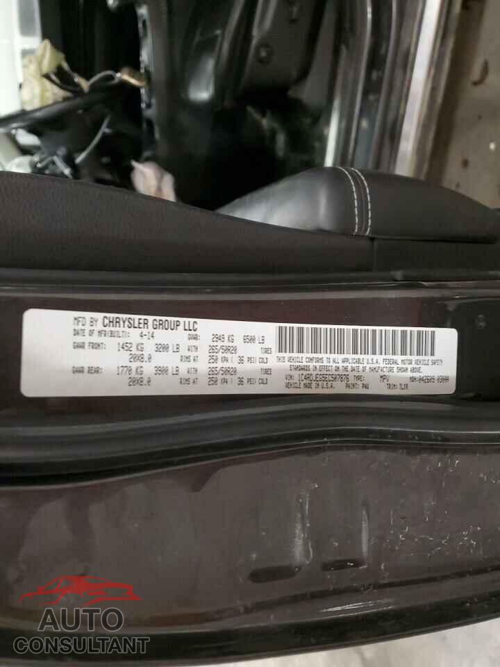 DODGE DURANGO 2014 - 1C4RDJEG5EC507876