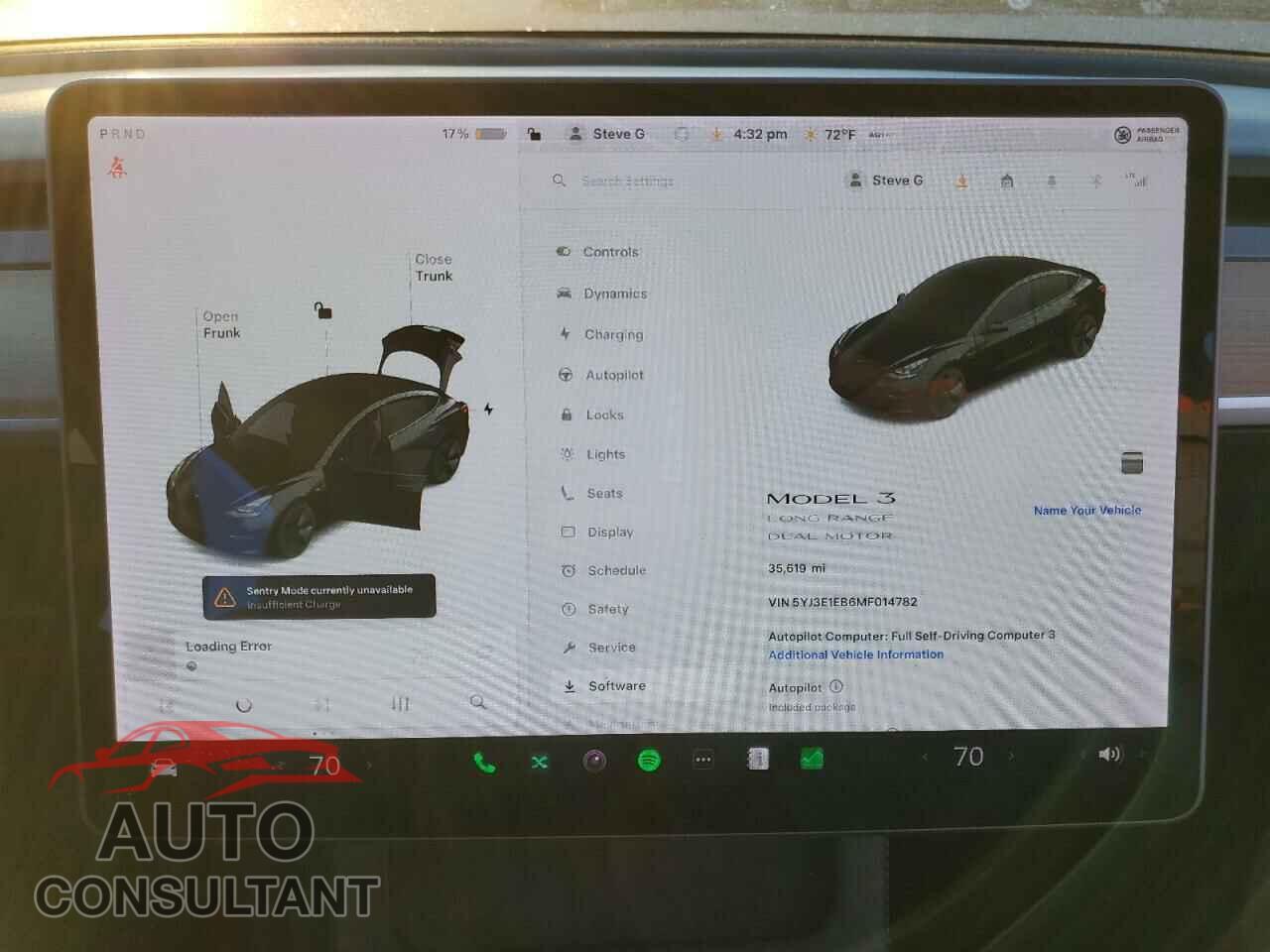 TESLA MODEL 3 2021 - 5YJ3E1EB6MF014782